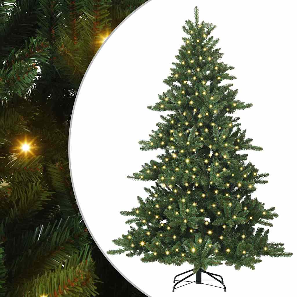 Kunstmatige Inklapbare Kerstboom met 300 LED 210 cm PVC