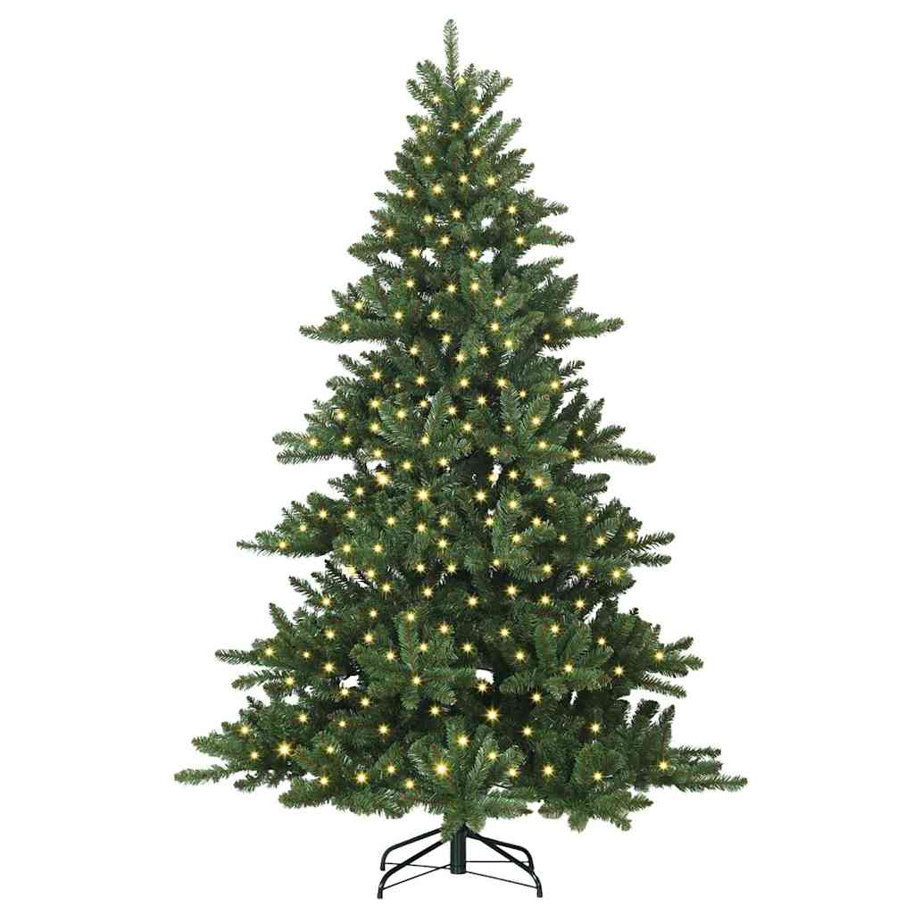 Kunstmatige Inklapbare Kerstboom met 300 LED 210 cm PVC