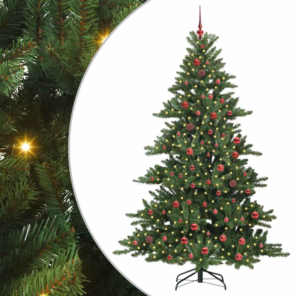Kunstmatige Inklapbare Kerstboom met 300 LED 210 cm PVC