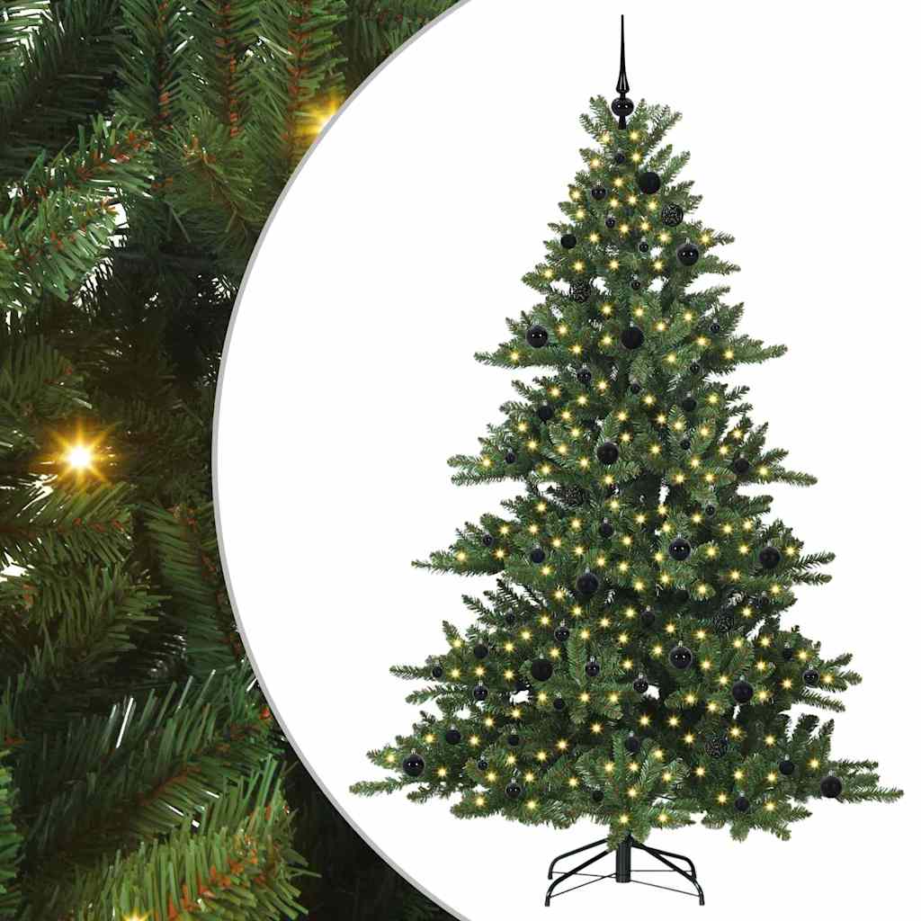 Kunstmatige Inklapbare Kerstboom met 300 LED 210 cm PVC