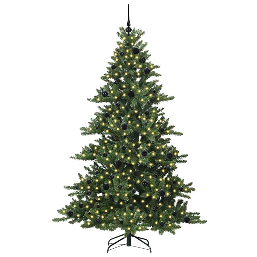 Kunstmatige Inklapbare Kerstboom met 300 LED 210 cm PVC