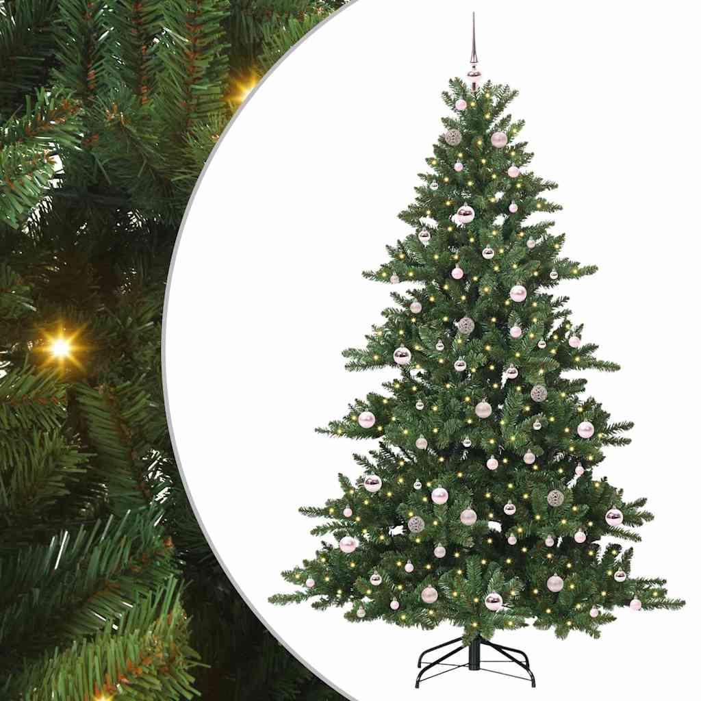 Kunstmatige Inklapbare Kerstboom met 300 LED 210 cm PVC