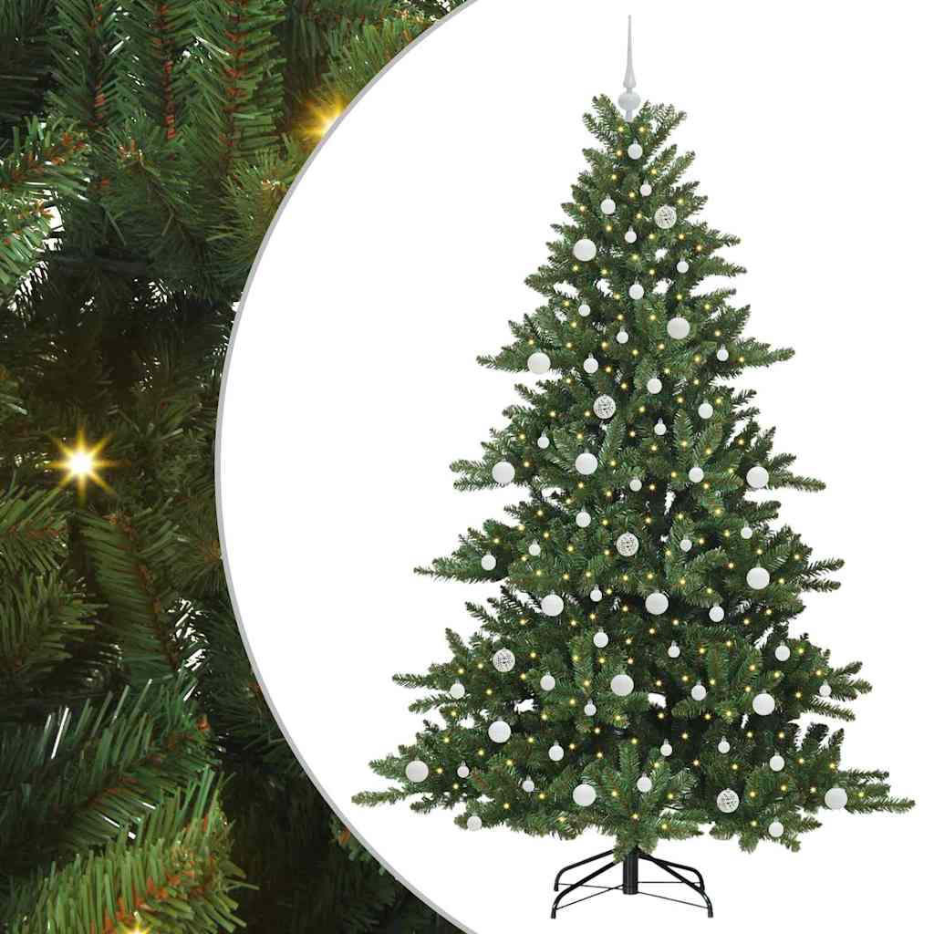 Kunstmatige Inklapbare Kerstboom met 300 LED 210 cm PVC