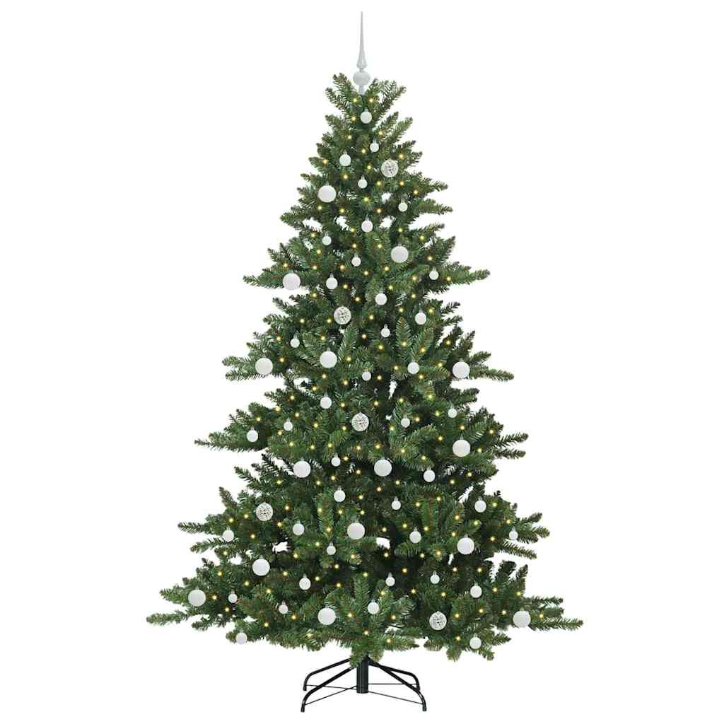 Kunstmatige Inklapbare Kerstboom met 300 LED 210 cm PVC