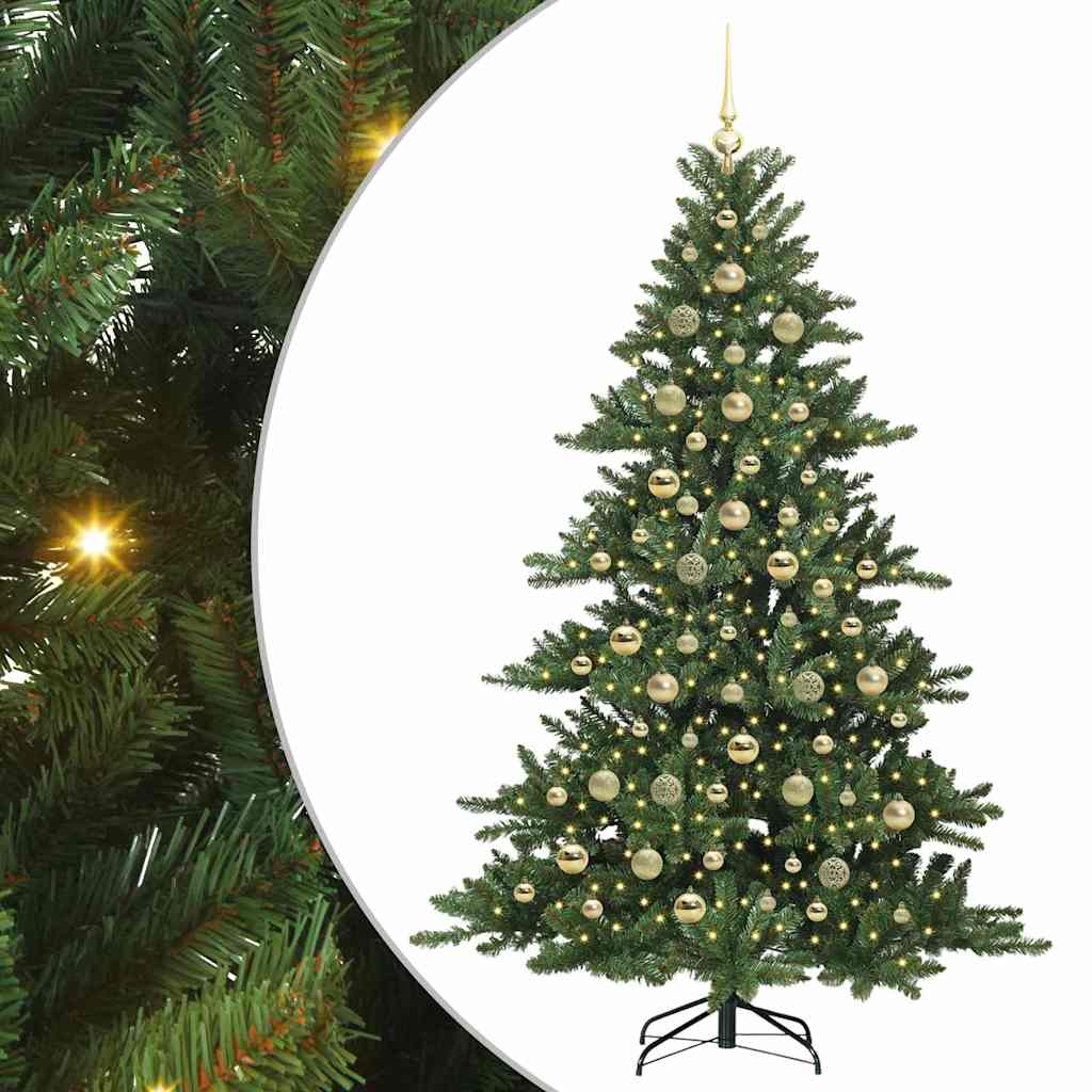 Kunstmatige Inklapbare Kerstboom met 300 LED 210 cm PVC