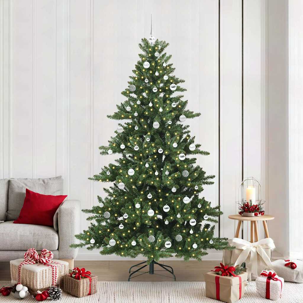 Kunstmatige Inklapbare Kerstboom met 300 LED 210 cm PVC