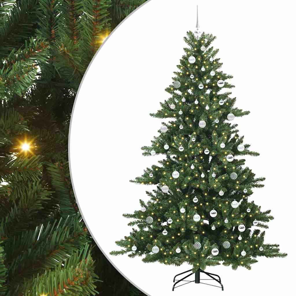 Kunstmatige Inklapbare Kerstboom met 300 LED 210 cm PVC