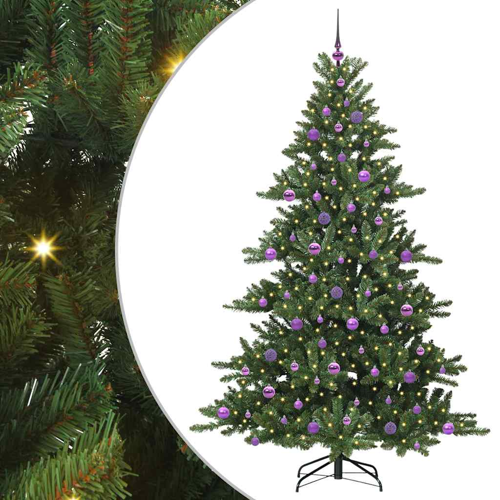 Kunstmatige Inklapbare Kerstboom met 300 LED 210 cm PVC