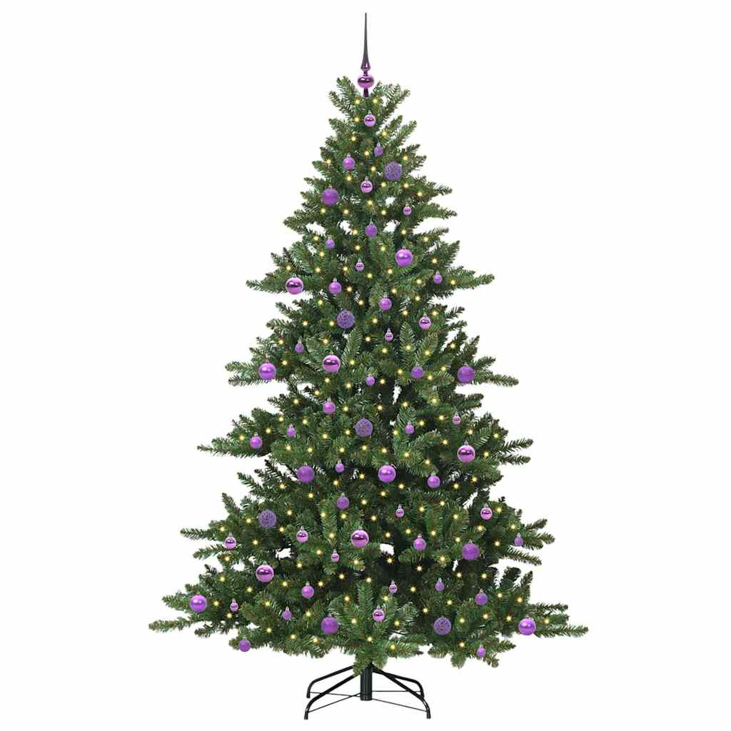 Kunstmatige Inklapbare Kerstboom met 300 LED 210 cm PVC