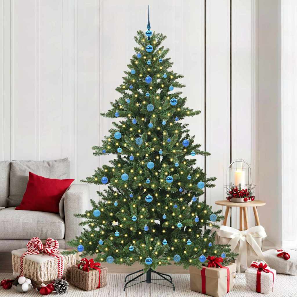 Kunstmatige Inklapbare Kerstboom met 300 LED 210 cm PVC