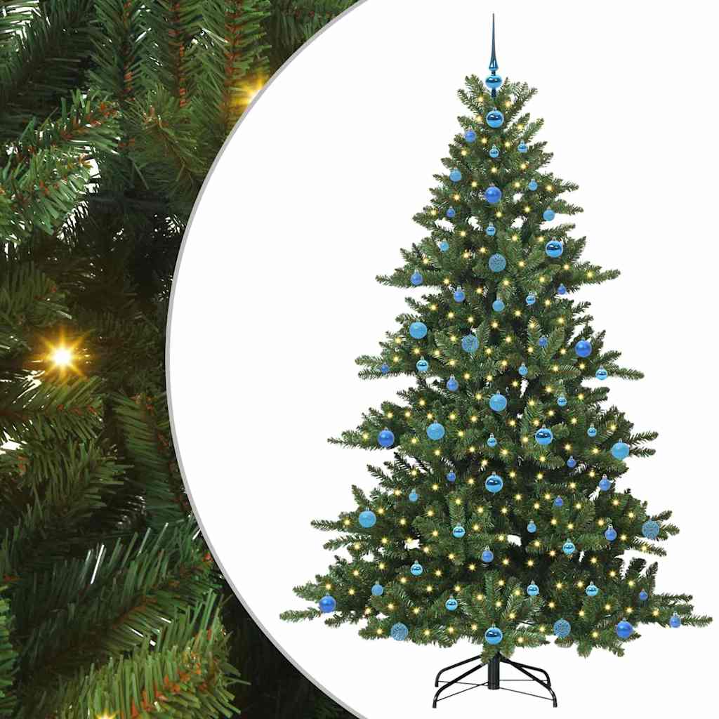 Kunstmatige Inklapbare Kerstboom met 300 LED 210 cm PVC