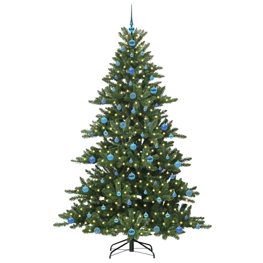 Kunstmatige Inklapbare Kerstboom met 300 LED 210 cm PVC