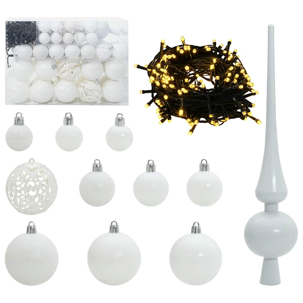 Kunstmatige Inklapbare Kerstboom met 150 LED 150 cm PVC