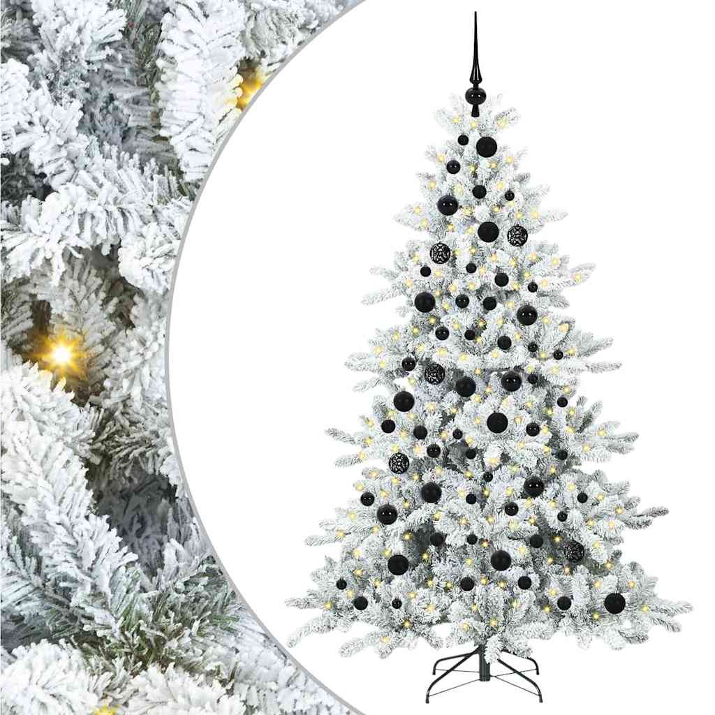 Kunstmatige Inklapbare Kerstboom met 300 LED 180 cm PVC