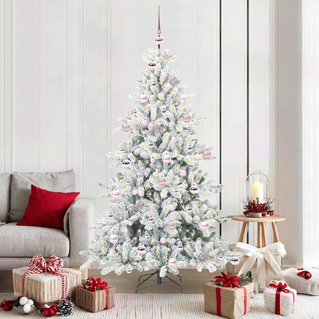 Kunstmatige Inklapbare Kerstboom met 300 LED 180 cm PVC