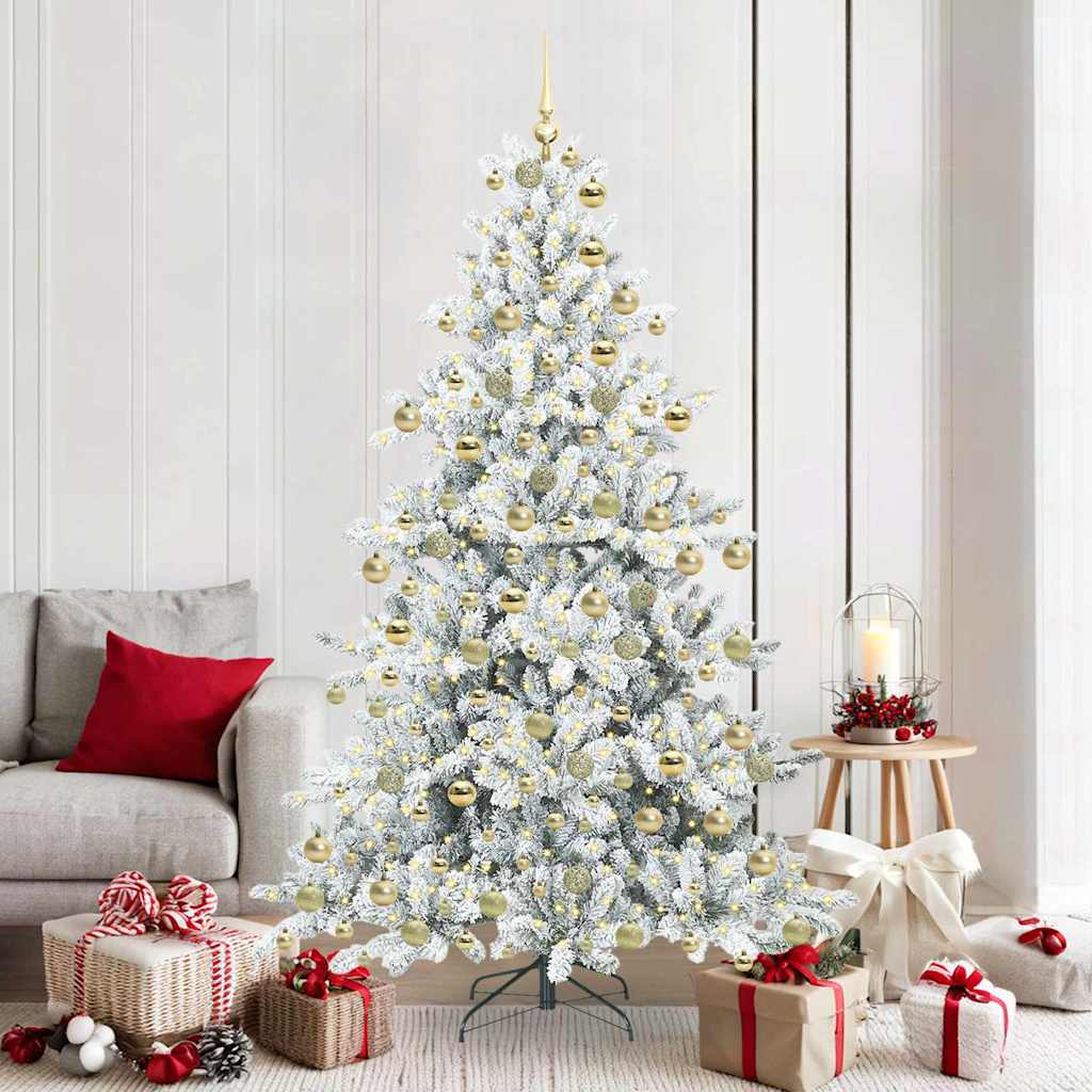 Kunstmatige Inklapbare Kerstboom met 300 LED 180 cm PVC