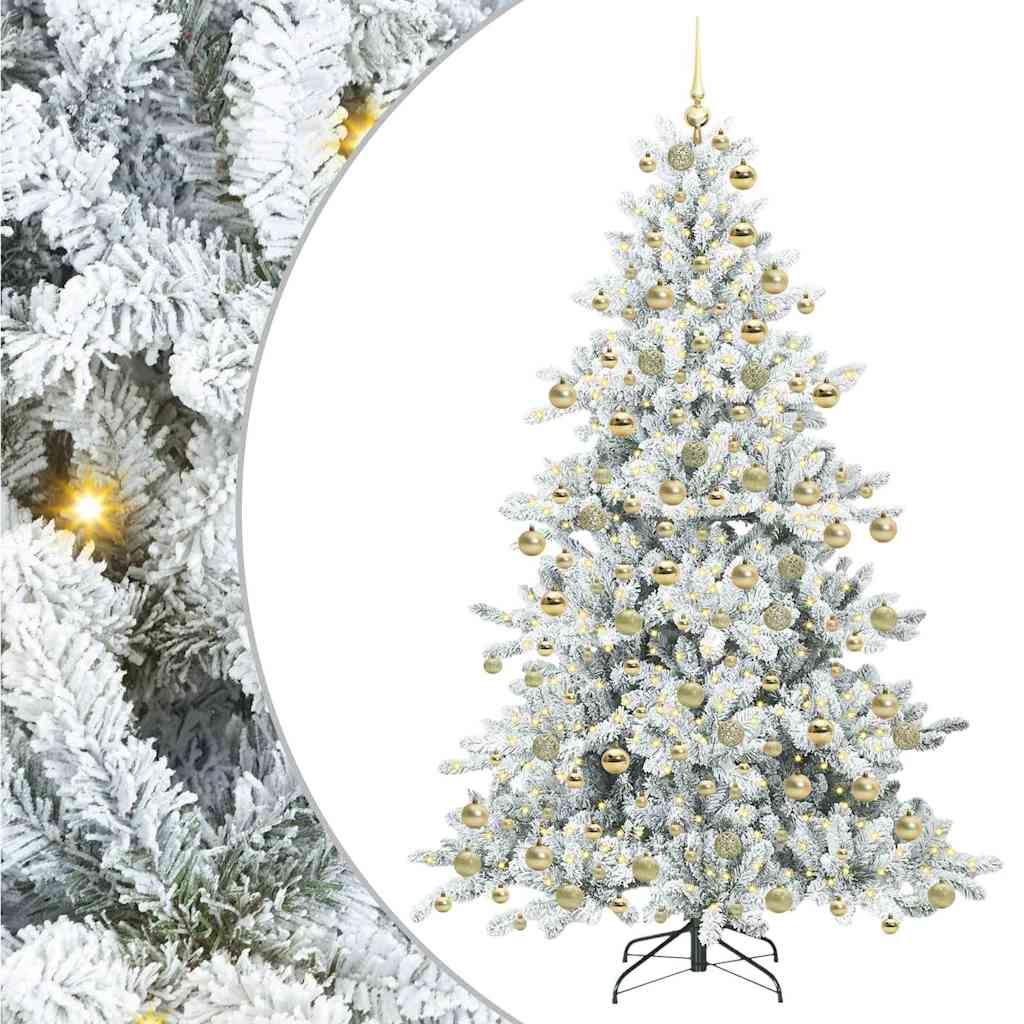Kunstmatige Inklapbare Kerstboom met 300 LED 180 cm PVC
