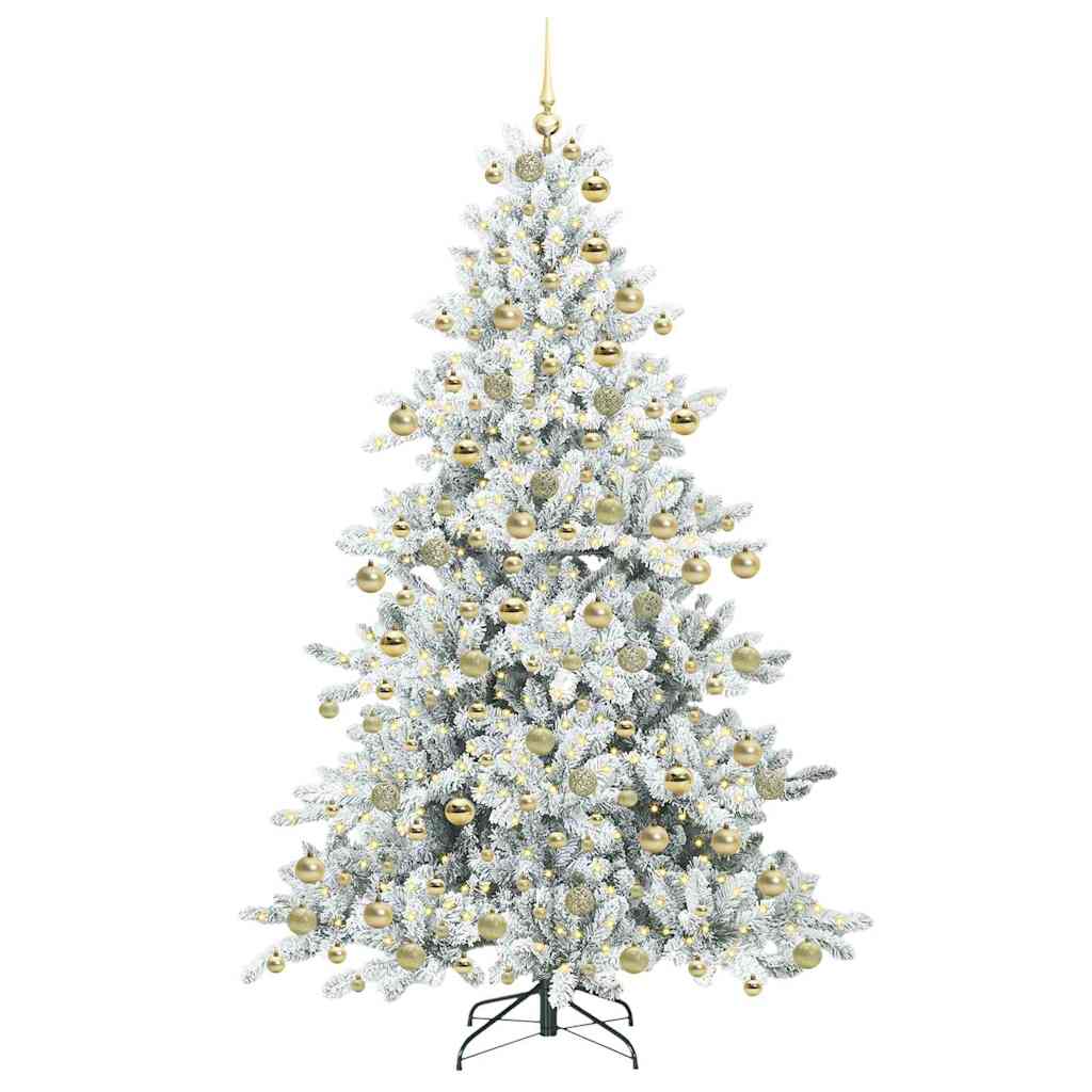 Kunstmatige Inklapbare Kerstboom met 300 LED 180 cm PVC