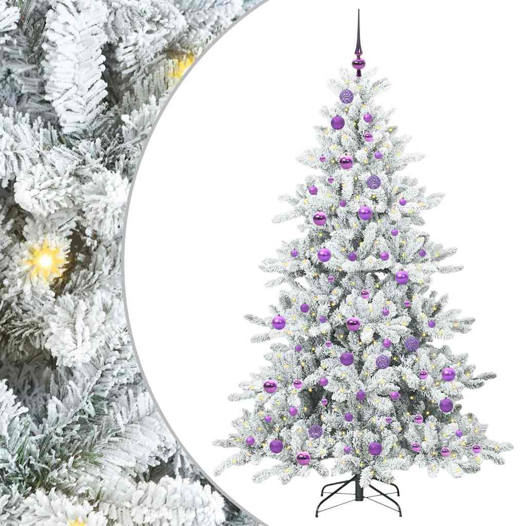 Kunstmatige Inklapbare Kerstboom met 300 LED 180 cm PVC