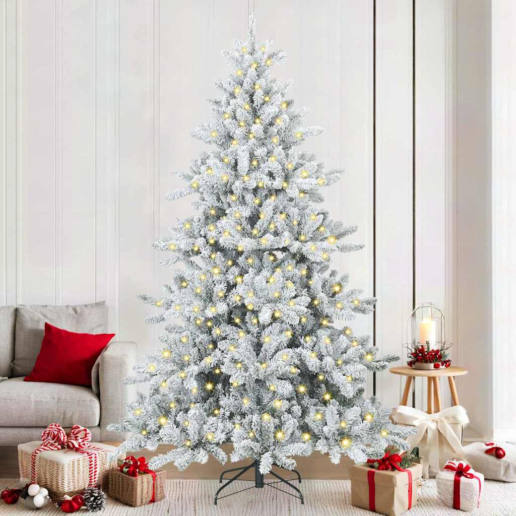 Kunstmatige Inklapbare Kerstboom met 300 LED 210 cm PVC