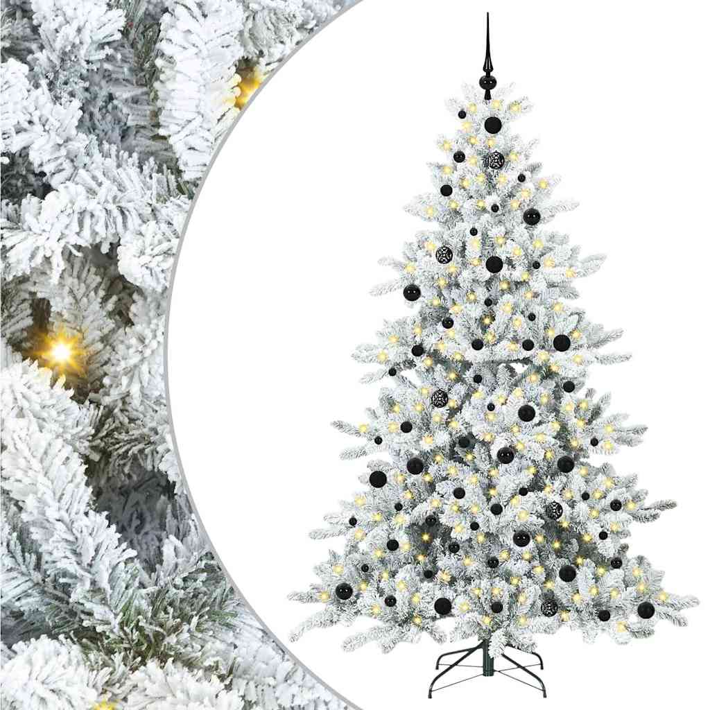 Kunstmatige Inklapbare Kerstboom met 300 LED 210 cm PVC