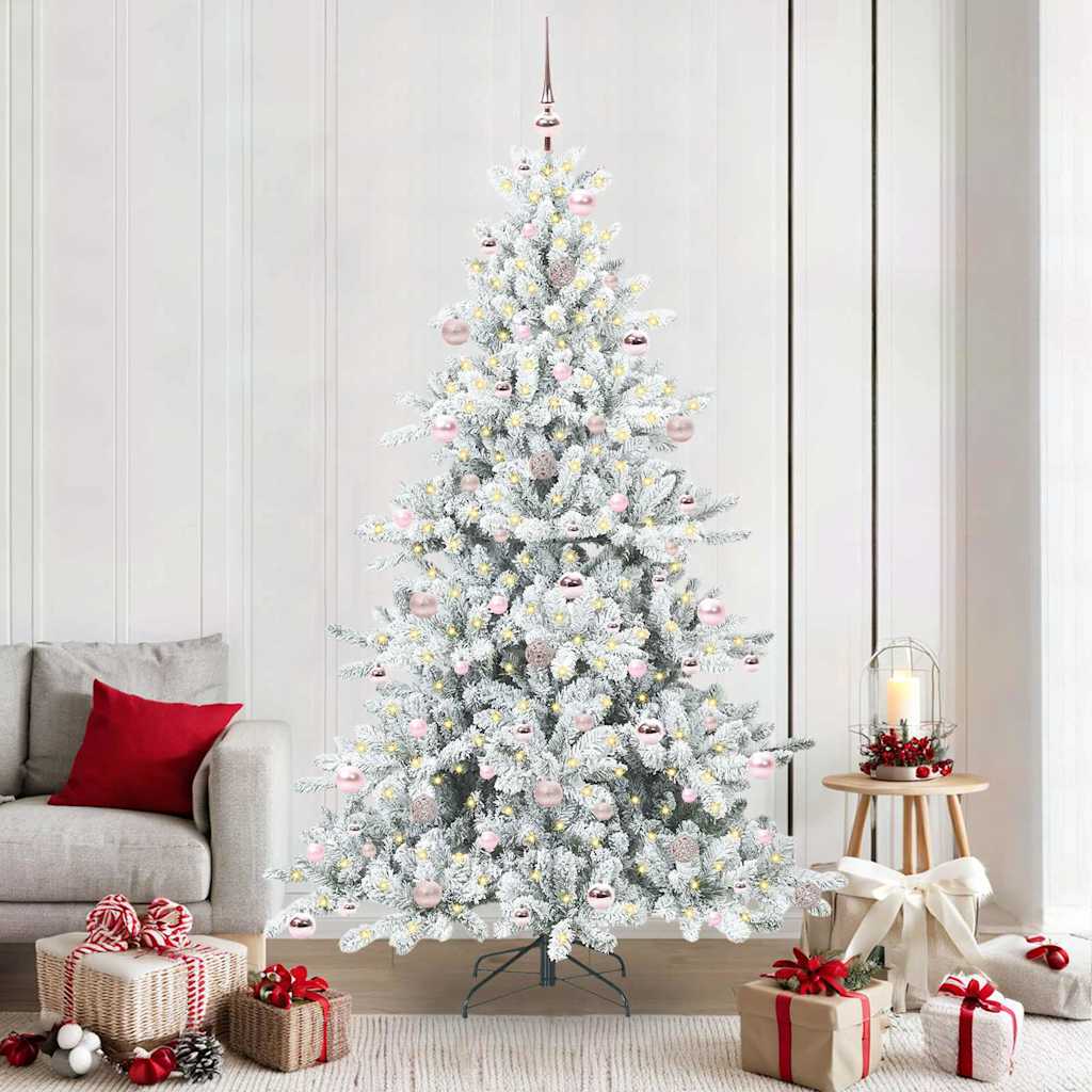 Kunstmatige Inklapbare Kerstboom met 300 LED 210 cm PVC