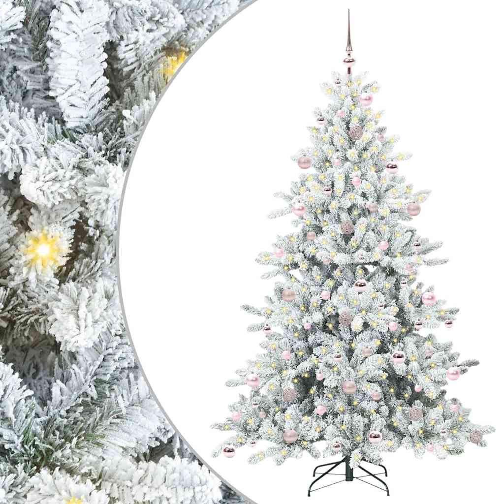 Kunstmatige Inklapbare Kerstboom met 300 LED 210 cm PVC