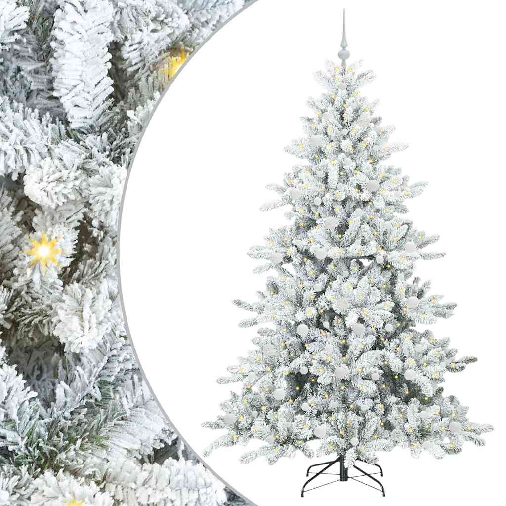 Kunstmatige Inklapbare Kerstboom met 300 LED 210 cm PVC