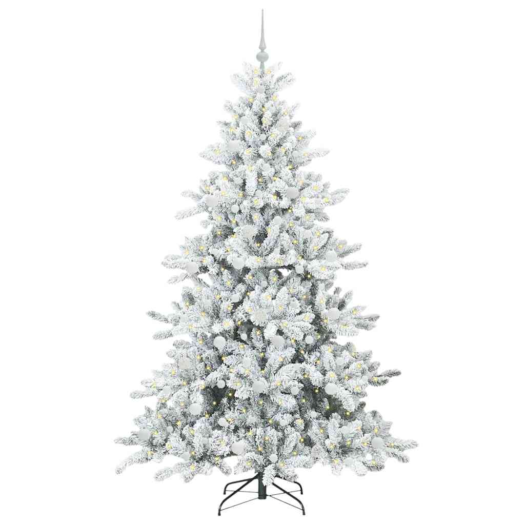 Kunstmatige Inklapbare Kerstboom met 300 LED 210 cm PVC