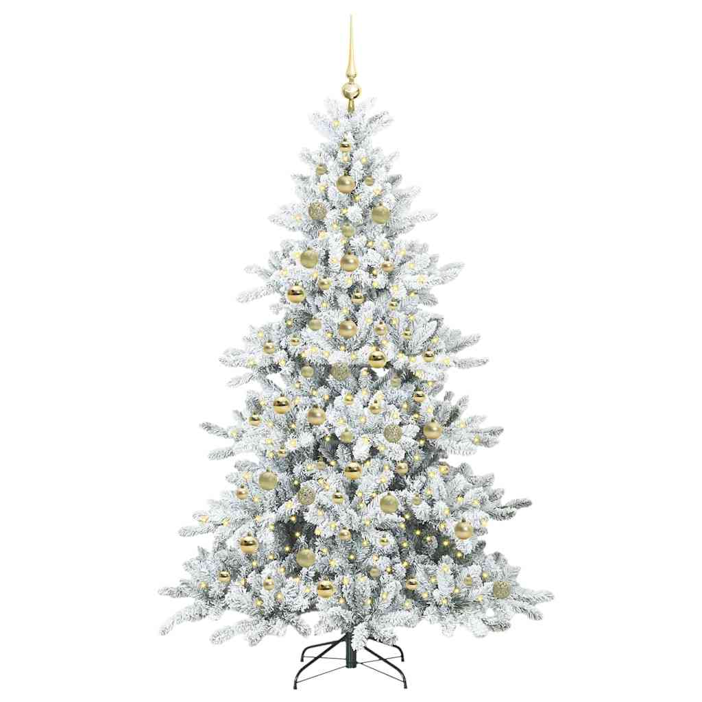 Kunstmatige Inklapbare Kerstboom met 300 LED 210 cm PVC