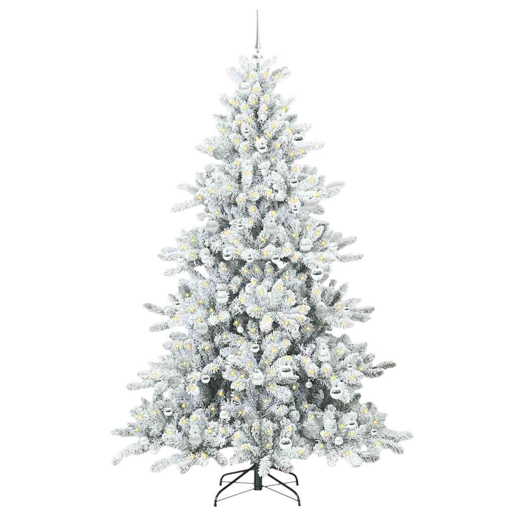 Kunstmatige Inklapbare Kerstboom met 300 LED 210 cm PVC