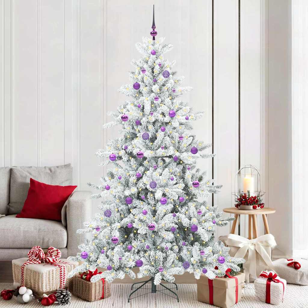 Kunstmatige Inklapbare Kerstboom met 300 LED 210 cm PVC