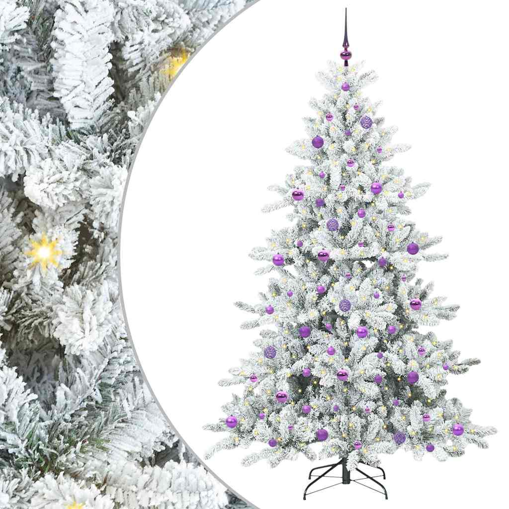 Kunstmatige Inklapbare Kerstboom met 300 LED 210 cm PVC