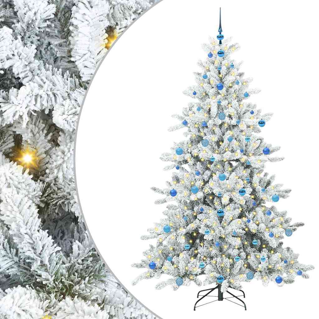 Kunstmatige Inklapbare Kerstboom met 300 LED 210 cm PVC