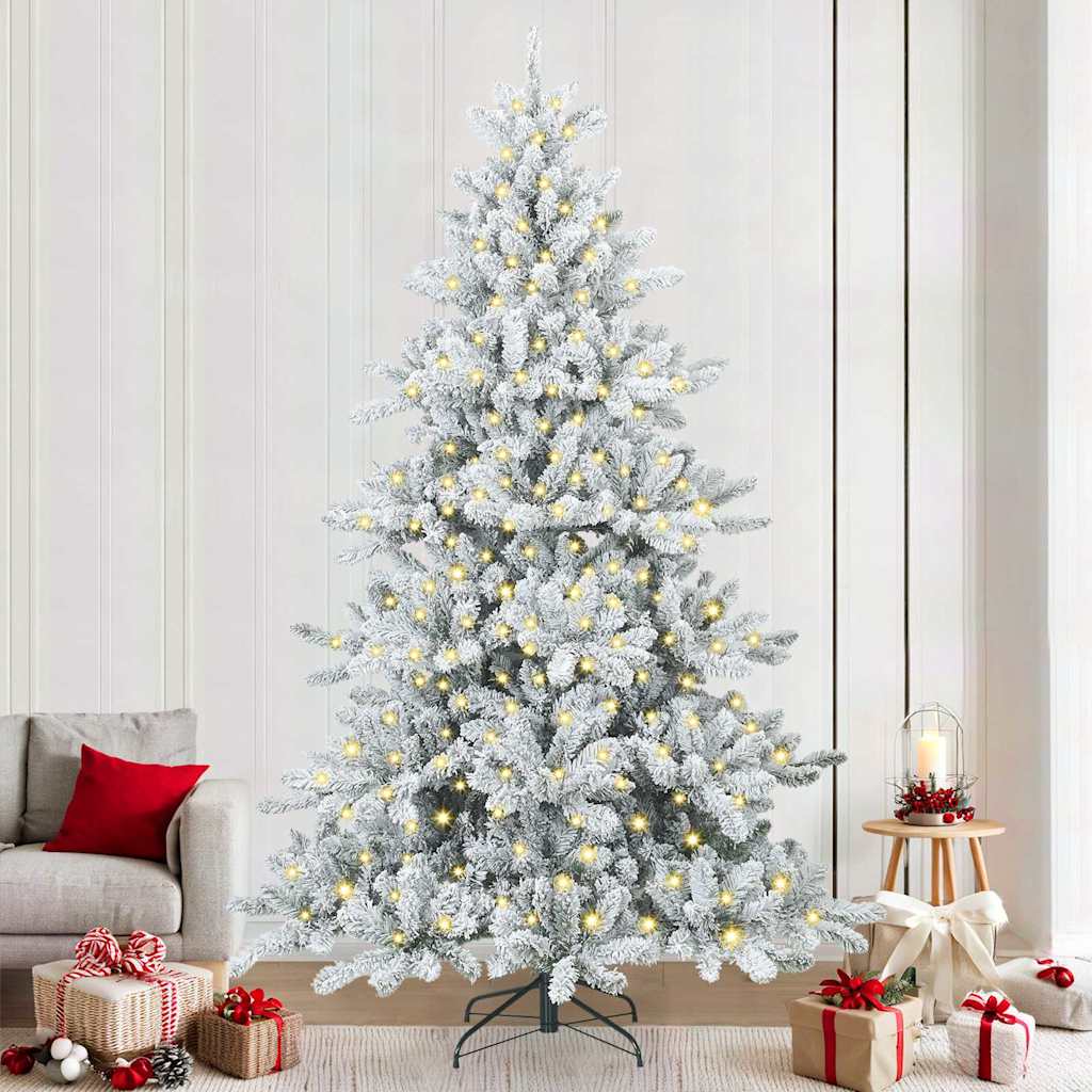 Kunstmatige Inklapbare Kerstboom met 300 LED 240 cm PVC
