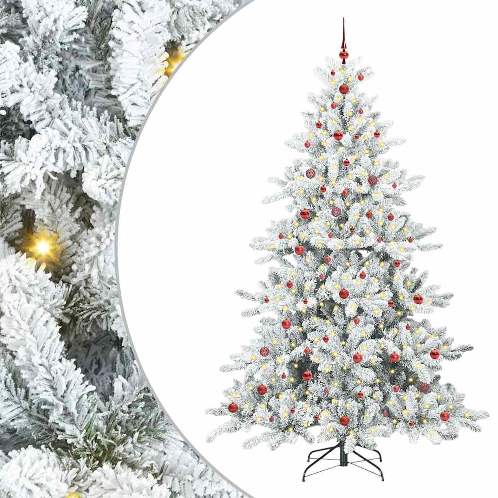 Kunstmatige Inklapbare Kerstboom met 300 LED 240 cm PVC