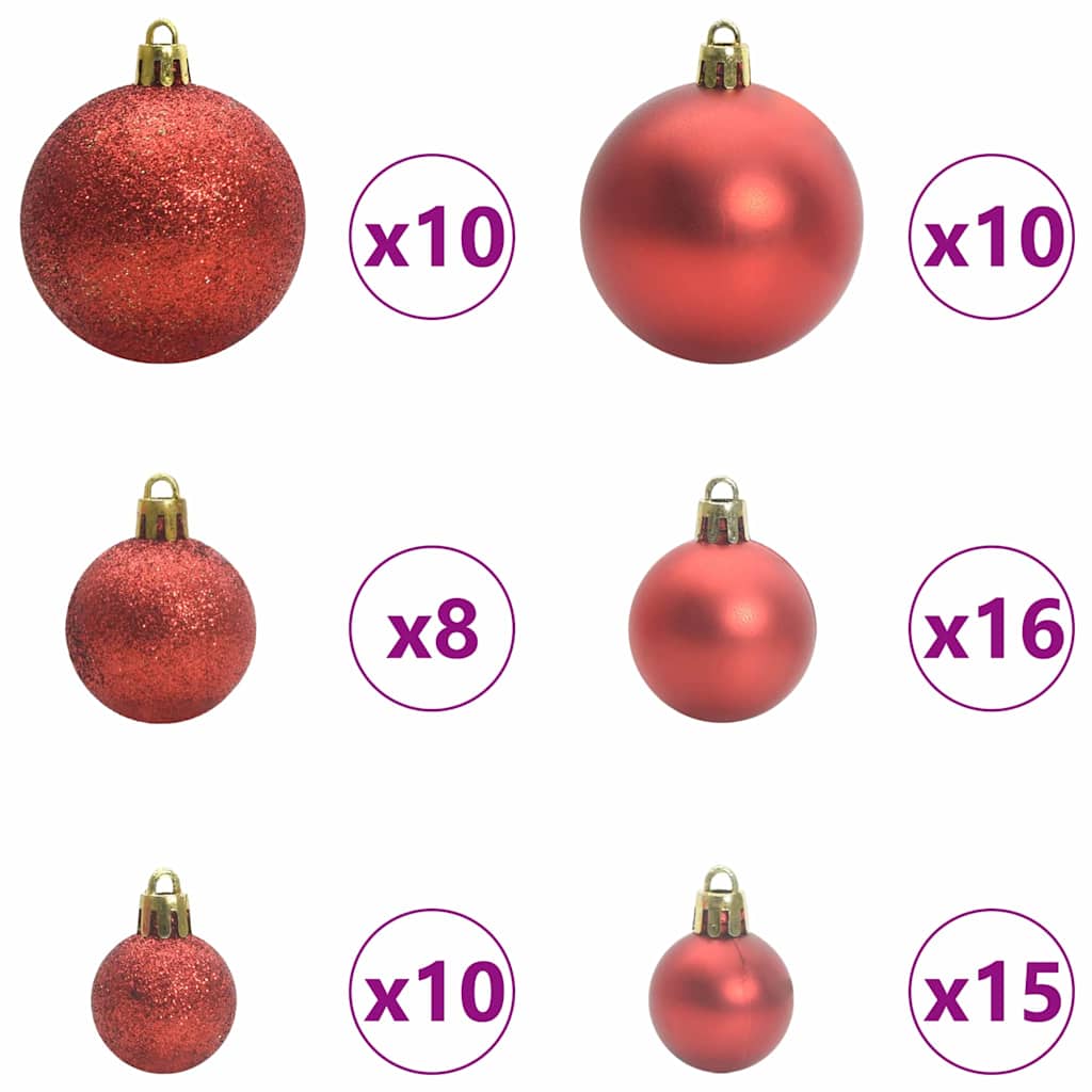 Kunstmatige Inklapbare Kerstboom met 300 LED 240 cm PVC