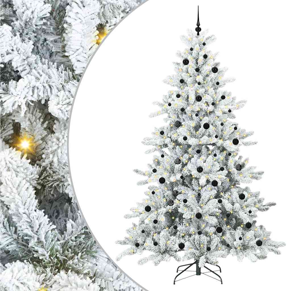 Kunstmatige Inklapbare Kerstboom met 300 LED 240 cm PVC