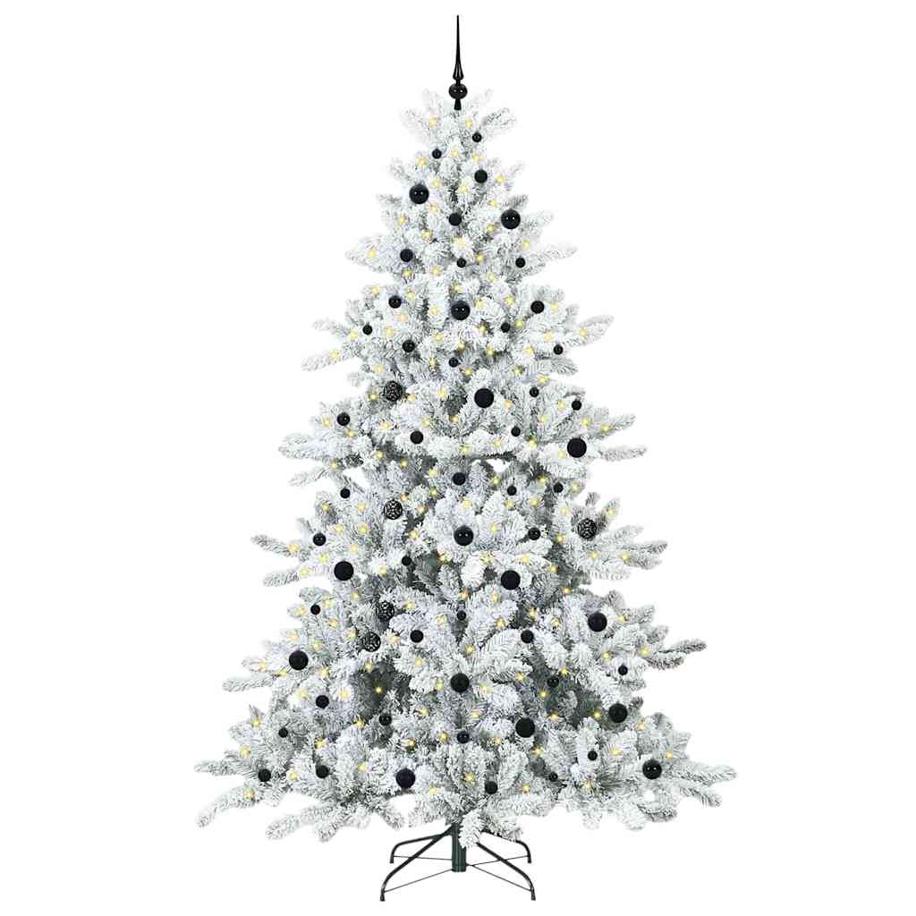Kunstmatige Inklapbare Kerstboom met 300 LED 240 cm PVC