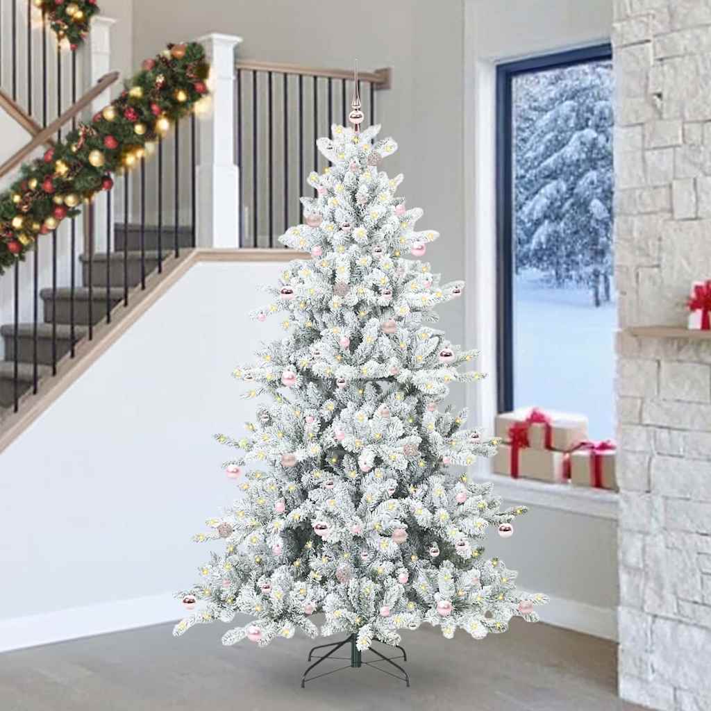 Kunstmatige Inklapbare Kerstboom met 300 LED 240 cm PVC