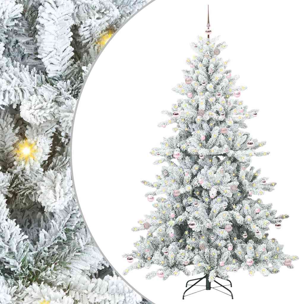 Kunstmatige Inklapbare Kerstboom met 300 LED 240 cm PVC