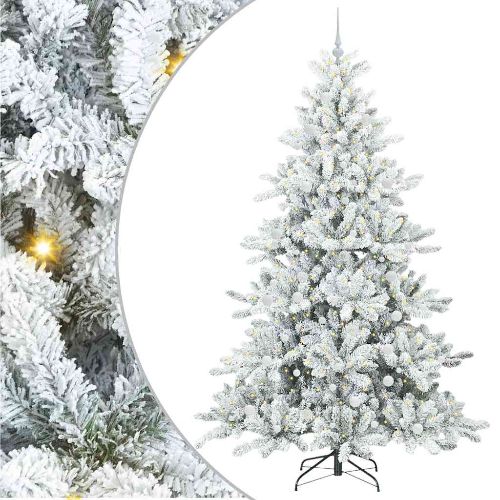 Kunstmatige Inklapbare Kerstboom met 300 LED 240 cm PVC