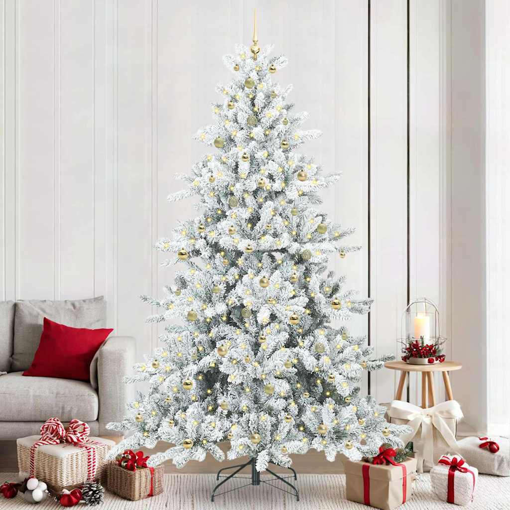 Kunstmatige Inklapbare Kerstboom met 300 LED 240 cm PVC
