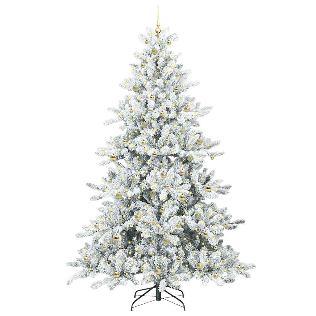 Kunstmatige Inklapbare Kerstboom met 300 LED 240 cm PVC