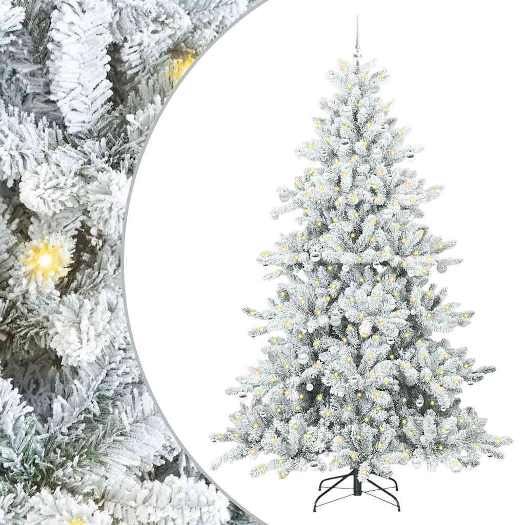 Kunstmatige Inklapbare Kerstboom met 300 LED 240 cm PVC