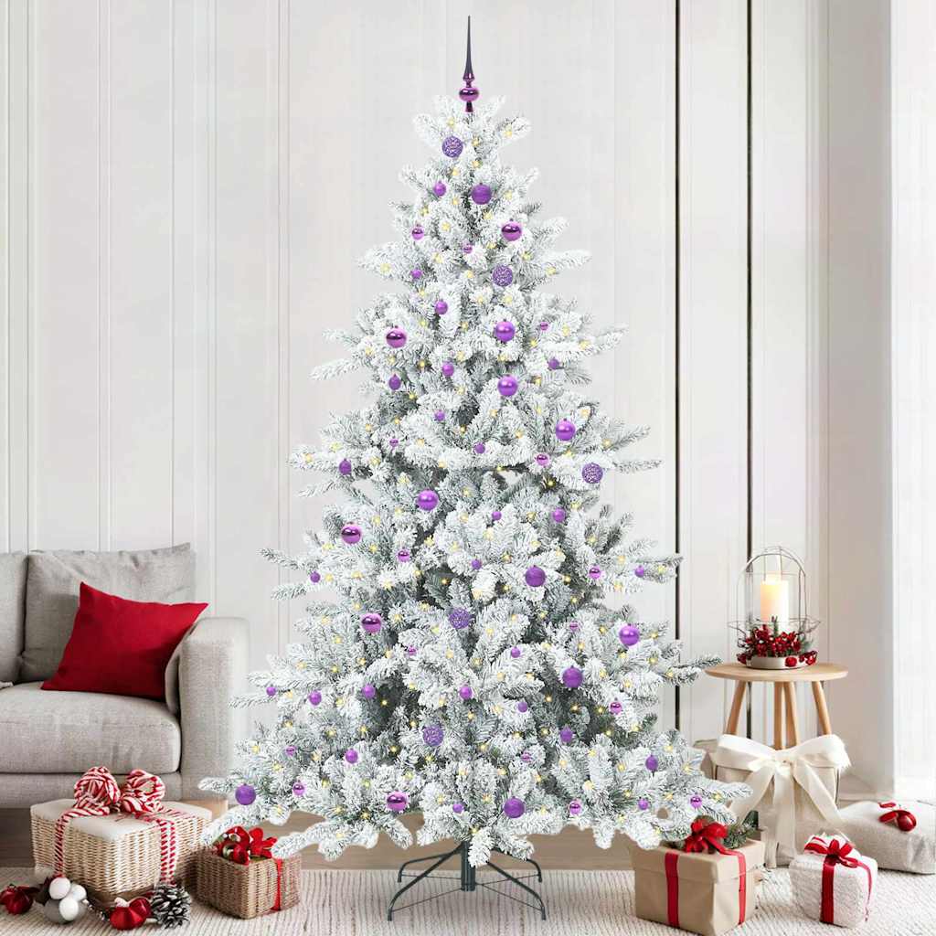 Kunstmatige Inklapbare Kerstboom met 300 LED 240 cm PVC