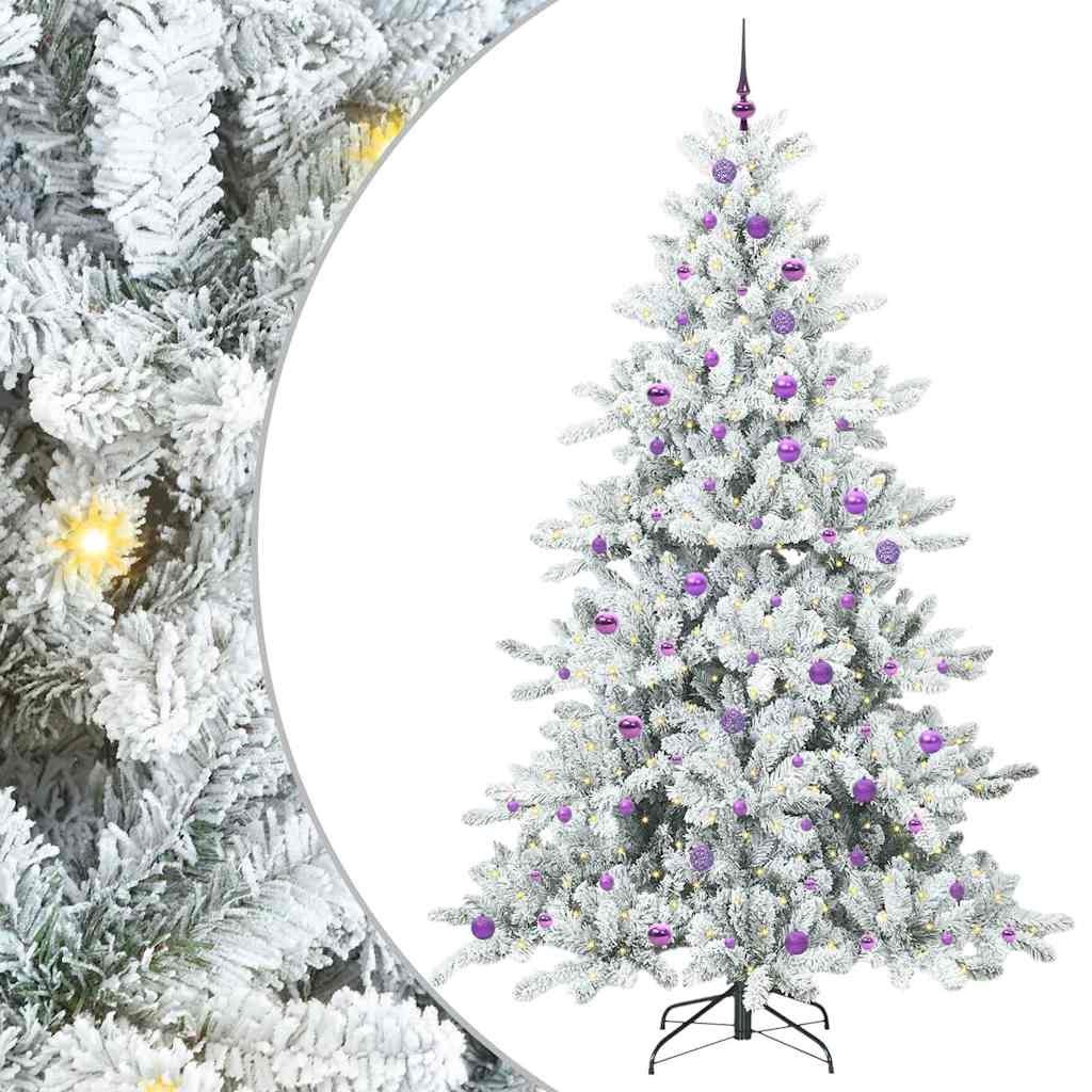 Kunstmatige Inklapbare Kerstboom met 300 LED 240 cm PVC