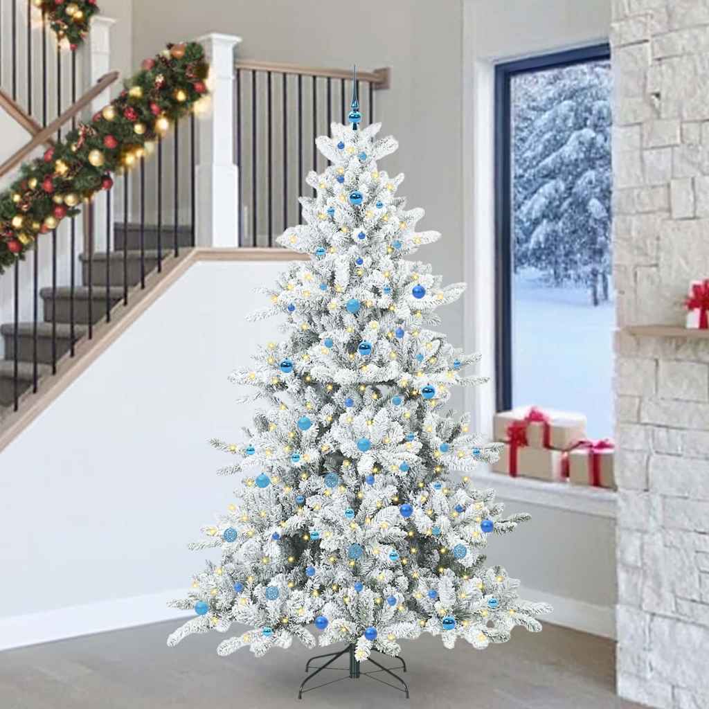 Kunstmatige Inklapbare Kerstboom met 300 LED 240 cm PVC