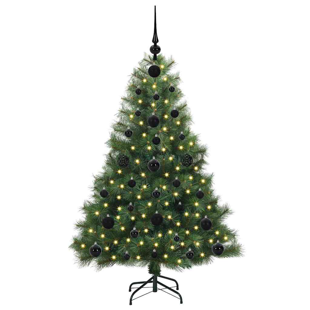 Kunstkerstboom met 150 LED met standaard Groen 120 cm PE en PVC