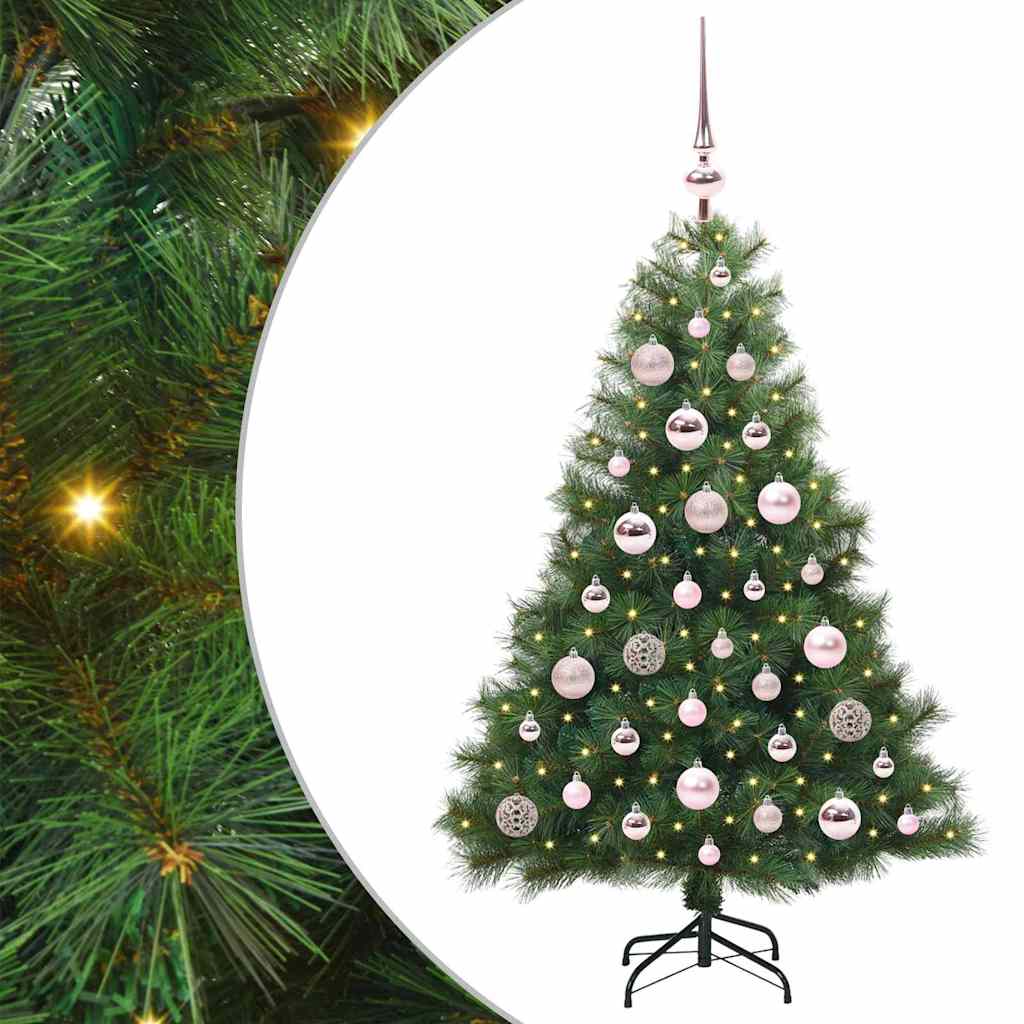 Kunstkerstboom met 150 LED met standaard Groen 120 cm PE en PVC
